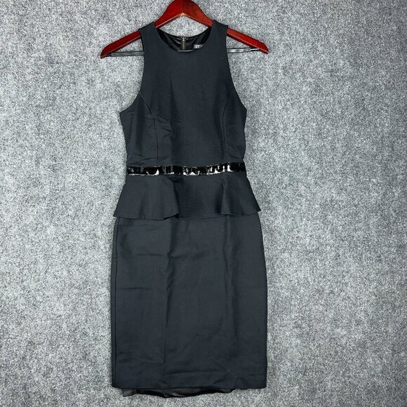 A/X Armani Exchange Dresses & Skirts - A/X Armani Exchange Dress Womens 2 Black Sleeveless Lined Back Zip Vent Shift